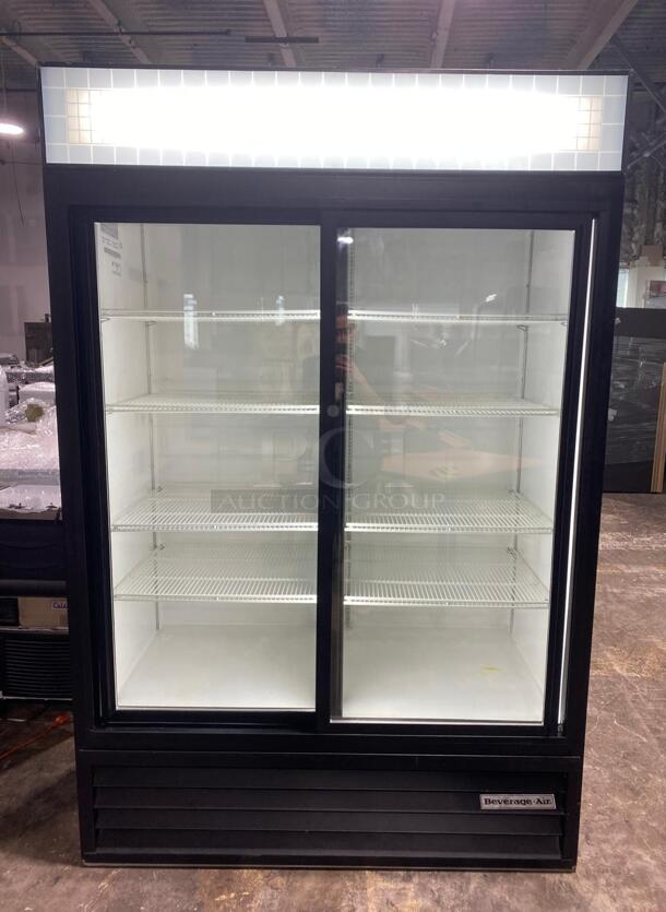 Beverage Air MT-45 2-Door Sliding Merchandiser Cooler Refrigerator 

