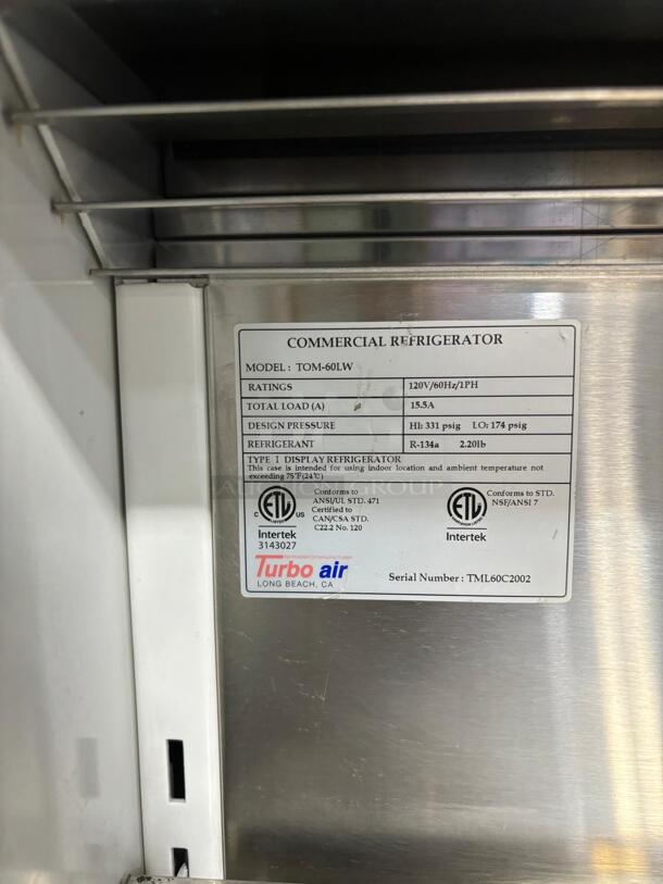 Turbo Air 63 1/4" Horizontal Open Air Cooler w/ (3) Levels, 115v
 - Image 3 of 8