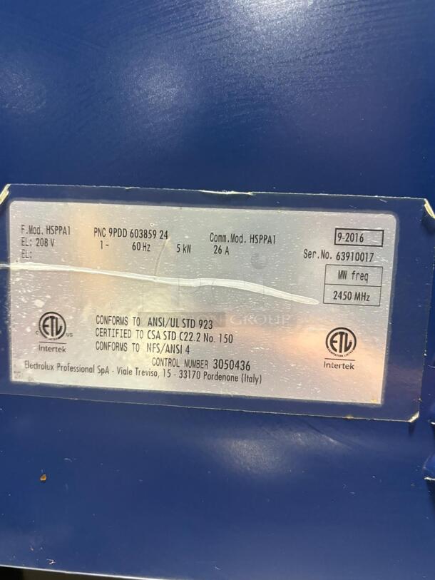 72-0274 Electrolux HSPPA1 Sandwich Panini Press
 - Image 4 of 6