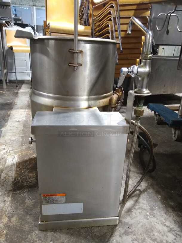 Crown Steam EC-12TW 12 gal. Steam Kettle - Manual Tilt, 2/3 Jacket, 208v/1ph
 - Image 5 of 7