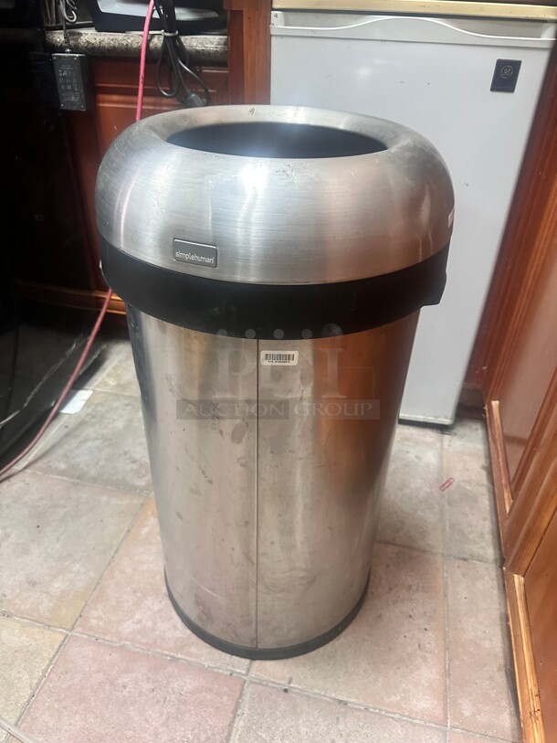 Simplehuman Stainless Steel Round Trash Container - Image 6 of 6