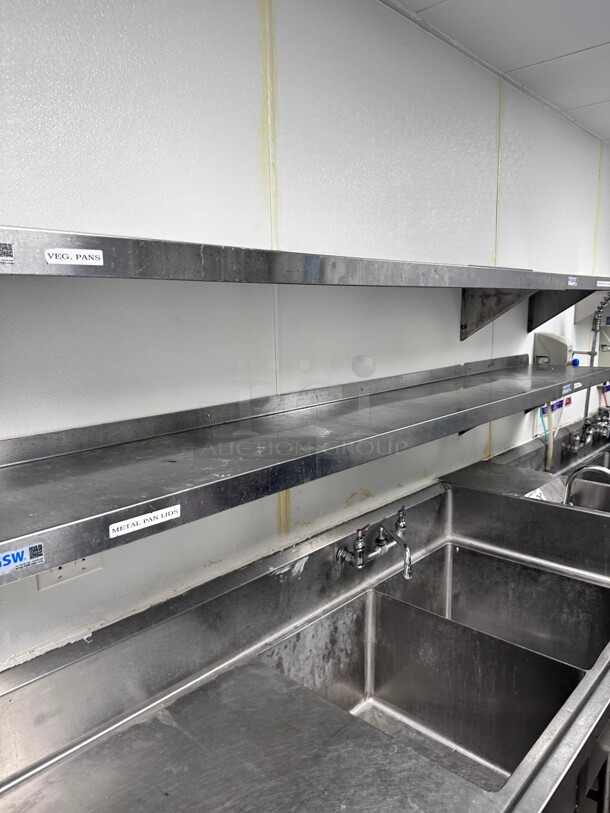 GSW Commercial Stainless Steel 72 inch Shelf NSF