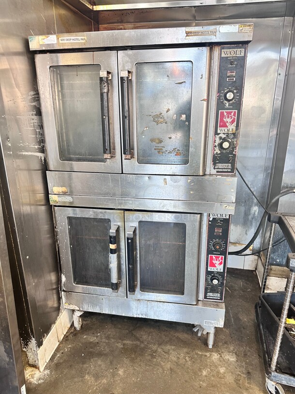 Working Wolf WC44GD Double Full Size Natural Gas Convection Oven - 100,000 BTU
