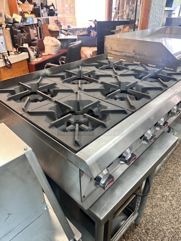 Like New CPG R-CPG-36-NL 6 Burner Gas Countertop Range / Hot Plate - 132,000 BTU Working - Image 4 of 6