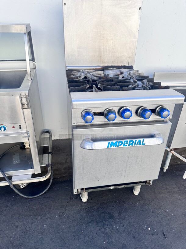 Imperial 24" 4 Burner With Oven Gas Stove Working - Image 7 of 7