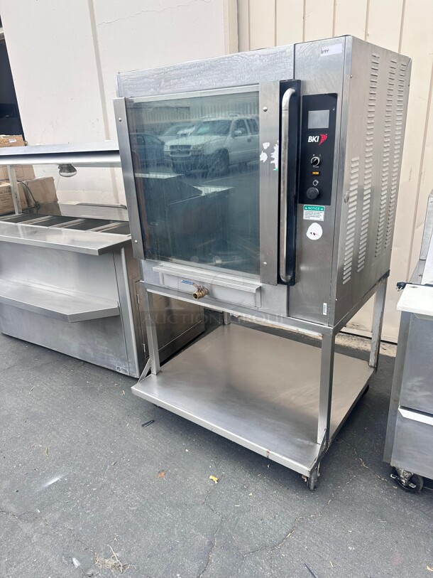 BKI VGG-8-C Stainless Steel Electric Single Deck Rotisserie Oven - 208 Volts 3-Ph - Image 1 of 7