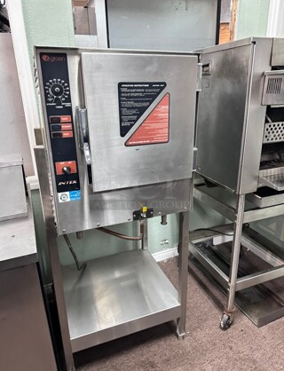 Late Model Groen Intek XSG 5 Pan Gas Boilerless Convection Steamer Working 