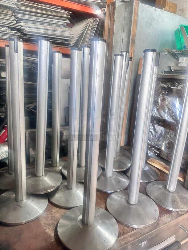 Beltrac  Retractable Belt Stanchions - Silver  - Image 6 of 7