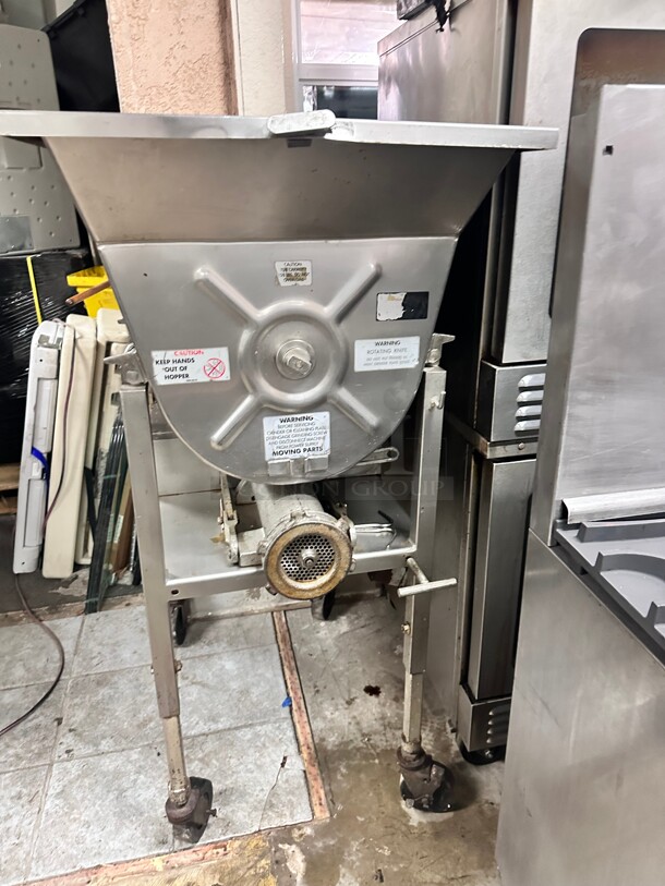 Hollymatic 175 Commercial Mixer Meat Grinder 5 HP 220v/3Ph Tested and Working! - Image 1 of 9