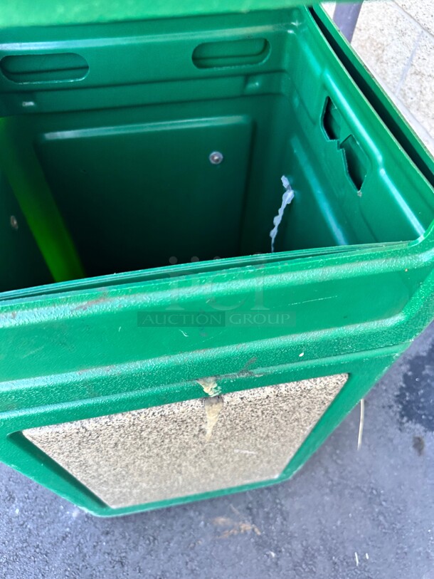 Commercial Street Green Large Trash Container - Image 5 of 6