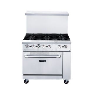 IN THE BOX BRAND NEW DUKERS SCRATCH N DENT DCR36-6B 36″ Commercial Gas Range, Six Open Burners