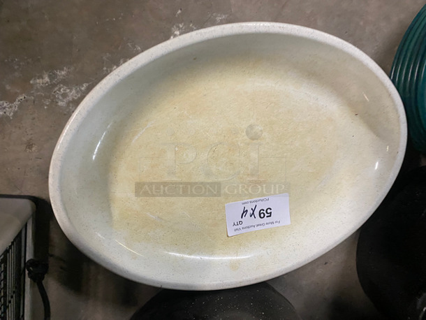 White Oval Serving Bowls! 4x Your Bid! - Image 2 of 3