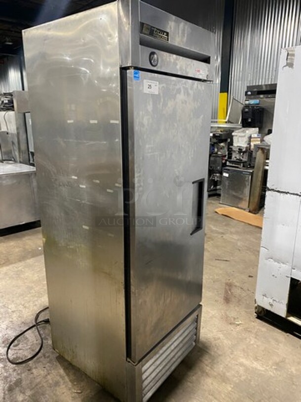 NICE! True Single Door Reach-In Freezer! With Poly Coated Racks! Solid Stainless Steel! Model: T23F SN: 7510251 115V 60HZ 1 Phase - Image 2 of 9