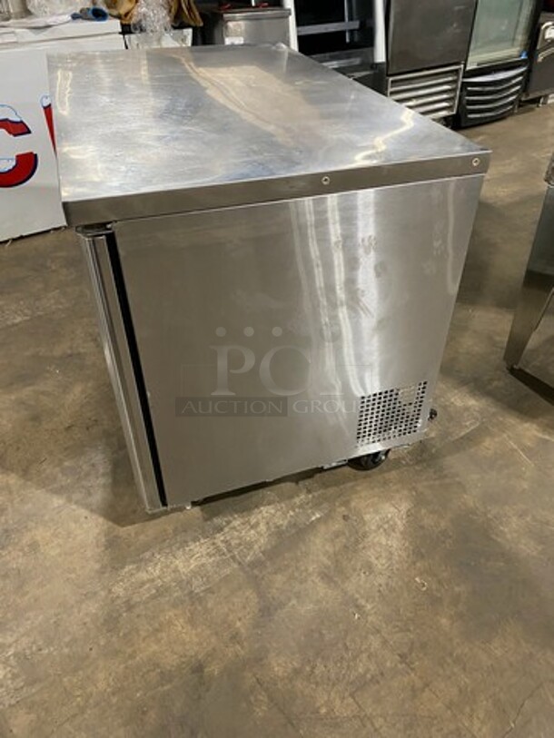 Turbo Air Commercial 2 Door Lowboy/Worktop Freezer! All Stainless Steel! On Casters! Model: MUF48N SN: H2KMU4FEY1484 115V 60HZ 1 Phase - Image 2 of 6