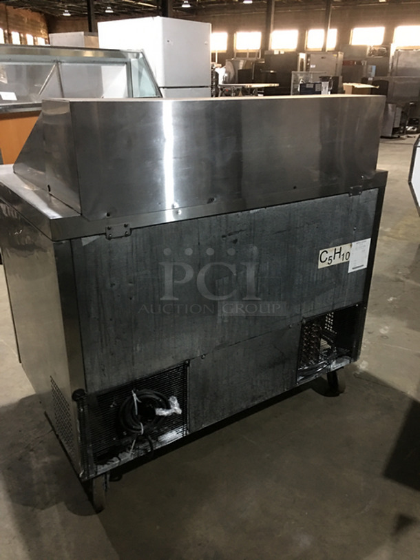WOW! Atosa Commercial Refrigerated Sandwich Prep Table! With 2 Door Underneath Storage Space! With Poly Coated Racks! All Stainless Steel! On Casters! - Image 4 of 8