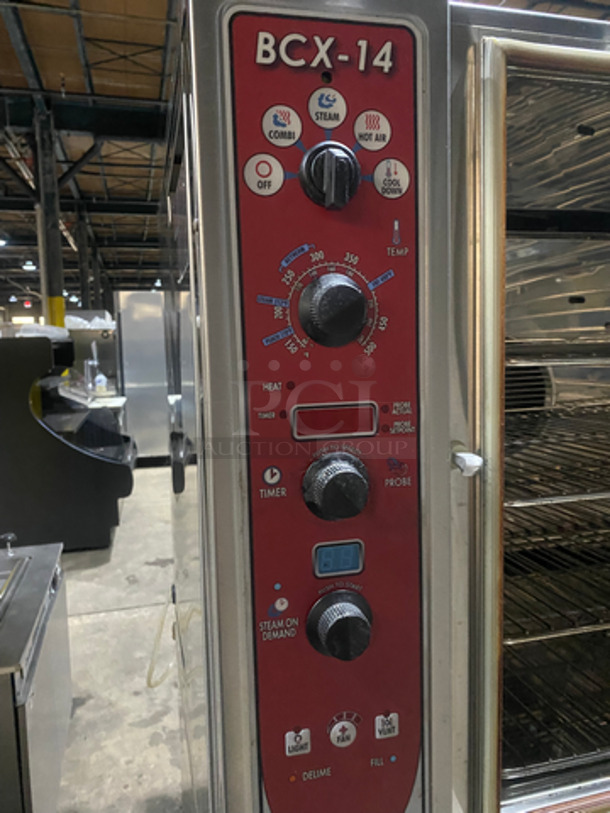 NICE! Blodgett Commercial Natural Gas Powered Double Deck Convection Oven! With View Through Doors! Metal Oven Racks! All Stainless Steel! On Casters! 2x Your Bid Makes One Unit! Model: BCX14G/AA SN: 092110JU025T - Image 7 of 12