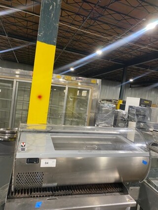 ELEGANT! TECFRIGO Counter Showcase Cooler, Microgel Stainless Steel! Upper Hood In Plexiglass! Model MICROGEL 4'17 110V/60Hz/