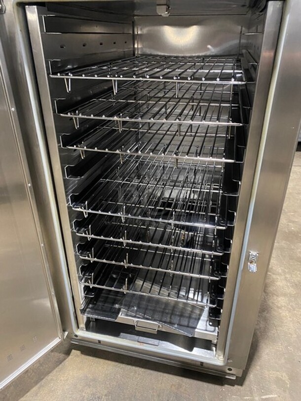 WOW! Piper Commercial Chef System Cook-N-Hold Oven! With Smoker Feature! Metal Oven Racks! All Stainless Steel! On Small Casters! Model: CS210S SN: 29275 208V 60HZ 1 Phase! Working When Removed! - Image 6 of 8