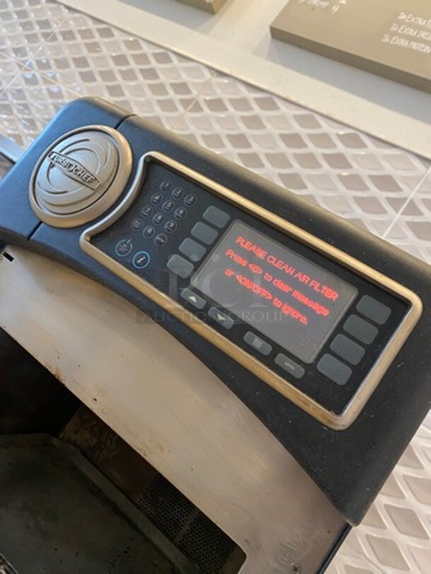 LATE MODEL! 2018 Turbo Chef Commercial Countertop Rapid Cook Oven! On Small Legs! WORKING WHEN REMOVED! Model: NGO SN: NGOD43910 208/240V 60HZ 1 Phase - Image 5 of 7