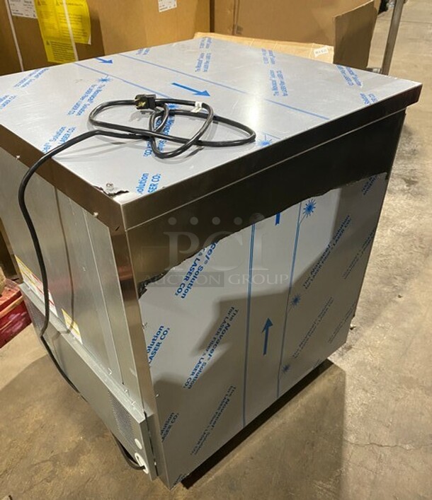 New! In Box Beverage Air One Door Refrigerated Low Boy/Work Top Cooler! MODEL WTR27AHC23 SN:14110193 115V 1PH! Working! - Image 5 of 9