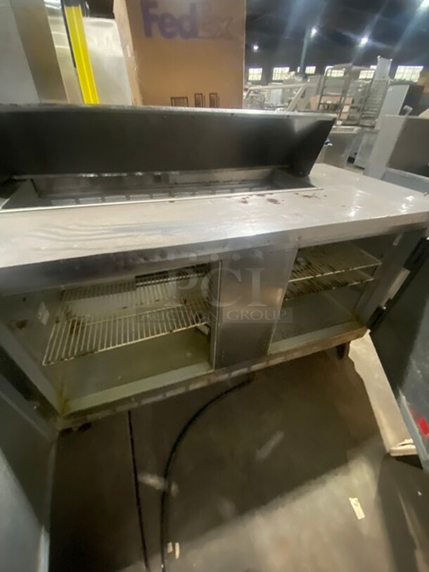 Beverage Air Commercial Refrigerated Sandwich Prep Table! With 2 Door Underneath Storage Space! With Poly Coated Racks! All Stainless Steel! On Casters! Model: SPE6012 115V 60HZ 1 Ph - Image 5 of 9