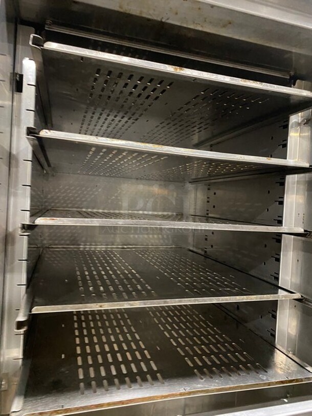 Winston CVap Stainless Steel Commercial 2 Half Size Door Reach In Warming Holding Rack on Commercial Casters! MODEL HA4522ZE SN:20070420072 120V 1PH - Image 6 of 11