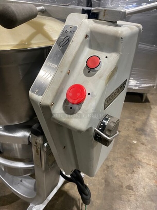 NICE! Hobart Commercial Vertical Cutter/Mixer/Mincer! All Stainless Steel! On Legs! WORKING WHEN REMOVED! Model: HCM450 SN: 311223674 200V 60HZ 3 Phase - Image 7 of 9