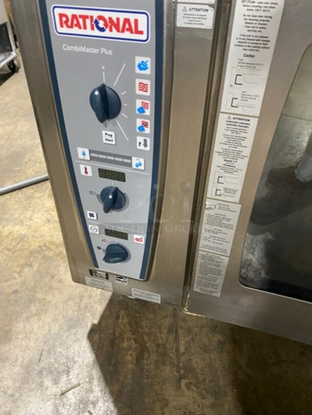 Amazing! Rational Natural Gas Powered Steam Injection Combi Convection Oven! All S.S.! Model CMP62G Serial G62MH16102549383! Great For Steaming/Cooking/Baking! On Comercial Casters! 2 X Your Bid Makes One Unit!  - Image 8 of 10