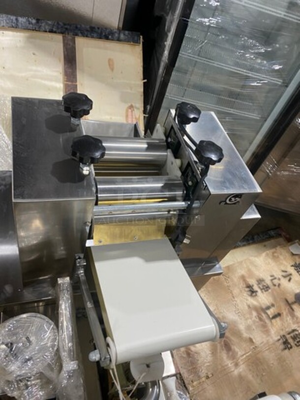 WOW! BRAND NEW! IN THE CRATE! Commercial Floor Style Imitation Handmade Dumpling Machine! All Stainless Steel! - Image 7 of 10