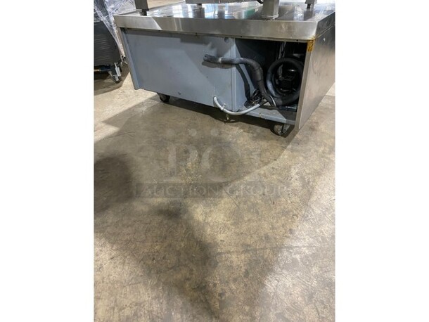Nice! RANDELL Stainless Steel Commercial 2 Drawer Chef Base on Commercial Casters! MODEL:20048SC SN: W1381640-1 115V 60hz - Image 4 of 7