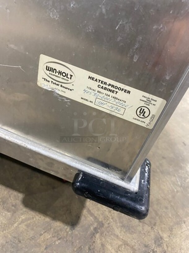 Win Holt Commercial Single Door Heated/Proofer Cabinet! Stainless Steel! On Casters! Model: NHP0836 SN: 405320001700001 115V - Image 8 of 9