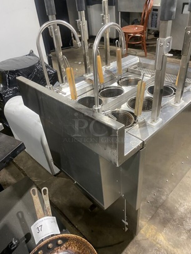 GREAT! Commercial Electric Powered Pasta Cooker! With Metal Baskets! Stainless Steel! On Legs! - Image 4 of 12