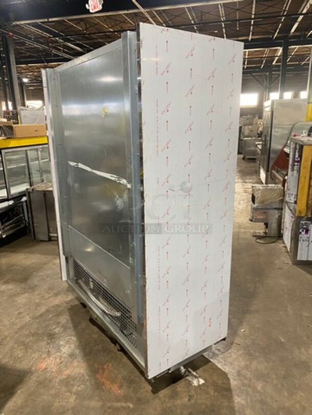 NEW NEVER USED! OUT OF THE BOX! 2016 Ciam Commercial Refrigerated Open Grab-N-Go Display Case! Solid Stainless Steel! MISSING BOTTOM FRONT COVER! Model: MURSTDL6FL15 SN: SN230416 220V 60HZ 1 Phase - Image 3 of 9