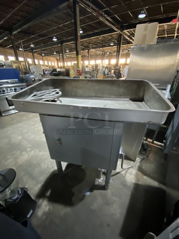Hobart Heavy Duty Commercial Floor Style Meat Grinder! Model 4046! 208V 3 Phase! On Legs!  - Image 3 of 8