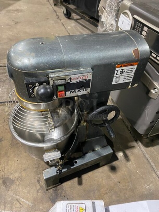 Avantco Commercial Countertop 10QT Planetary Mixer! With Bowl And Bowl Guard! WORKING WHEN REMOVED! Model: MX10 SN: 47067418MX10 120V - Image 2 of 8