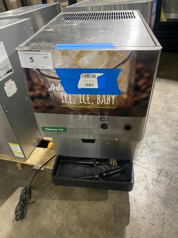 WOW! SCRATCH-N-DENT! LATE MODEL! Hoshizaki Commercial Countertop Refrigerated Ice Maker/Dispenser And Water Dispenser! All Stainless Steel! With Legs! Model: DCM270BAH 115/120V 60HZ 1 Phase - Image 1 of 6