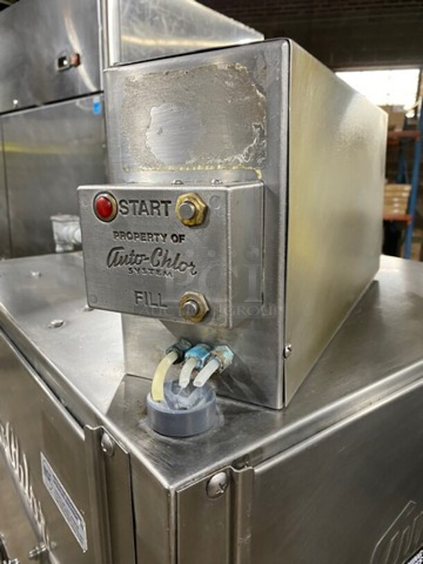 Auto Chlor Commercial Heavy-Duty Pass-Through Dish Washer! All Stainless Steel! On Legs! Model: A5L! Working When Removed! - Image 7 of 8