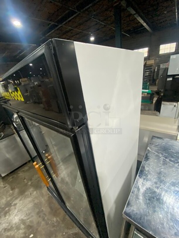 True 2 Door Reach In Freezer Merchandiser! With View Through Doors! Poly Coated Racks! WORKING WHEN REMOVED! Model: GDM49FLD SN: 8059355 115/208/230V 60HZ 1 Phase - Image 3 of 11