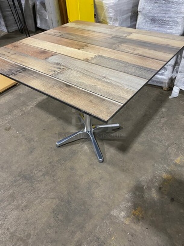 BRAND NEW! HPL - DRIFTWOOD TABLE TOP 24 By 24 Suitable For Indoor/Outdoor Use! High Pressure Laminate! Weatherproof, Scratch and UV-Resistant! Java Finish! - Image 3 of 8