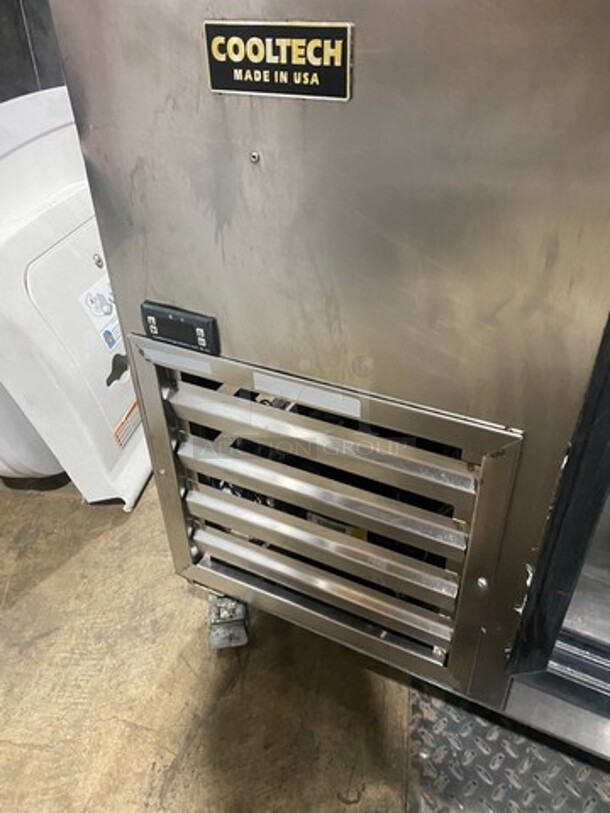 LATE MODEL! 2019 Cool Tech Commercial 2 Door Bar Back Cooler! With View Through Doors! All Stainless Steel! On Casters! Model: CMPH48GL SN: 025819 120V! Working When Removed! - Image 7 of 9