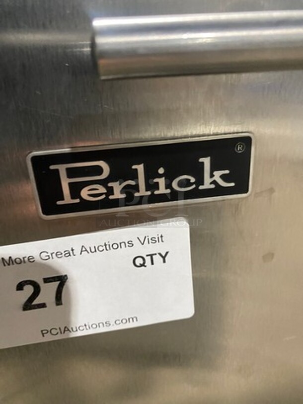 NICE! Perlick All Stainless Steel 2 Drawer Lowboy/Worktop Cooler! On Legs! - Image 9 of 11