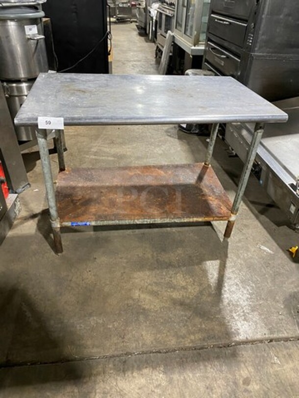 L & J Solid Stainless Steel Worktop Table! With Storage Space Underneath! - Image 1 of 7