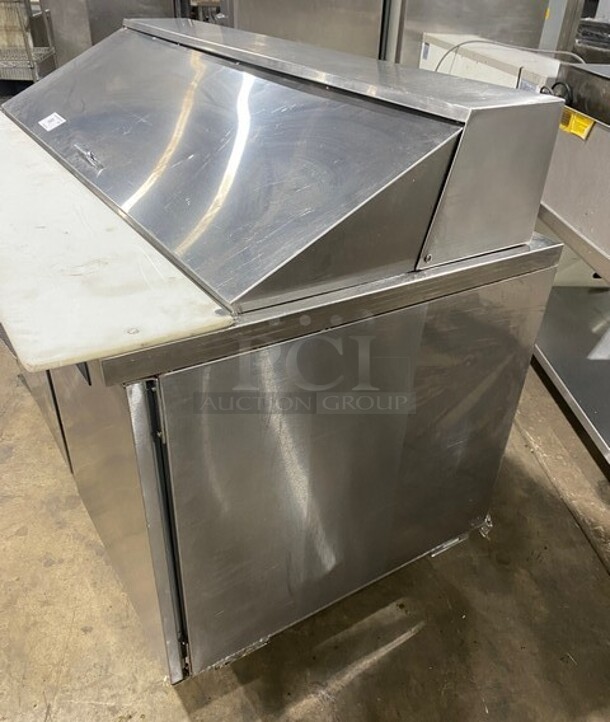Randell Commercial Refrigerated Mega Top Sandwich Prep Table! With 2 Door Underneath Storage! All Stainless Steel! On Casters! MODEL 904K7 SN: W12636301 115V 1PH - Image 2 of 9