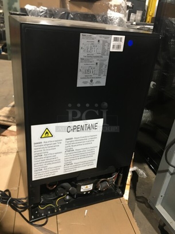 NEW! OUT OF THE BOX! SCRATCH-N-DENT! Danby Single Door Wine Bottle Cooler/Chiller! With View Through Door! With Racks! 38 Wine Bottle Capacity! Model: DWC040A3BSSD 115V - Image 4 of 10