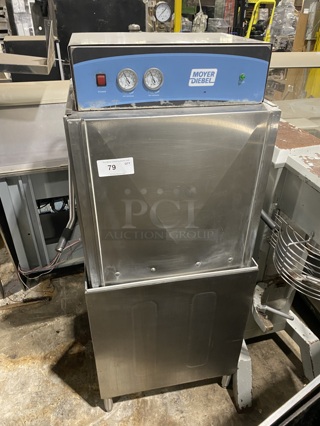 MOYER DIEBEL Stainless Steel Dishwasher! On Legs! Model MD2000 Serial D171215305 208/240V/60Hz/3 Phase 