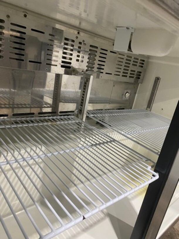 Master Bilt Commercial 2 Door Lowboy/Worktop Freezer! With poly Coated Racks! All Stainless Steel! On Casters! Model: UC48DF SN: HZ100016 115V 60HZ 1 Phase - Image 6 of 8
