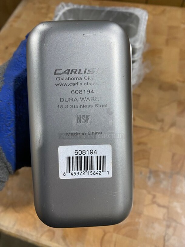 BRAND NEW! Carlisle Commercial Steam Table/ Prep Table Food Pans! All Stainless Steel! 6x Your Bid! MODEL 608194 SN:4537215642 - Image 6 of 7