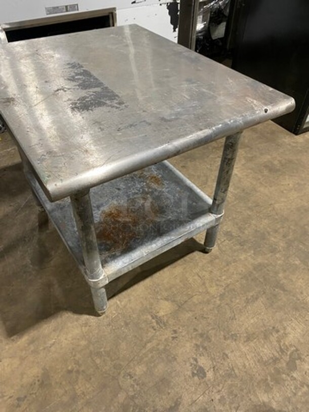 L & J Solid Stainless Steel Work Top/ Prep Table! With Storage Space Underneath! On Legs! - Image 2 of 7