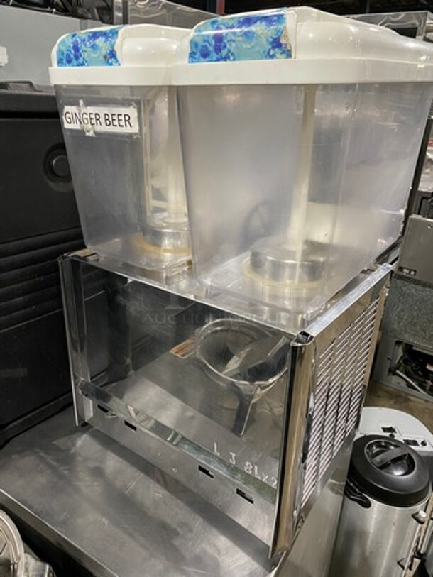 Commercial Countertop Dual Hopper Refrigerated Beverage Dispenser! Stainless Steel Body! - Image 8 of 10