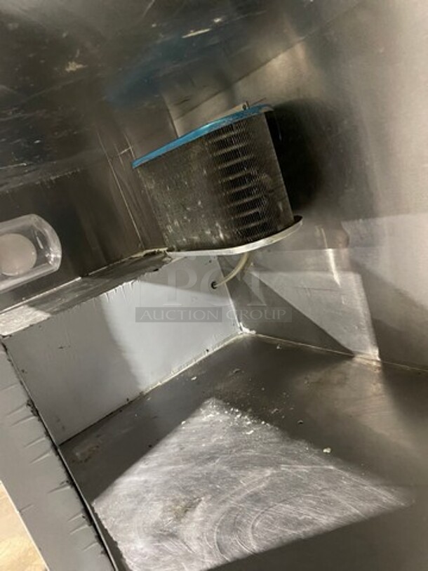 2016 Leader Commercial Refrigerated Pizza Prep Table! With Marble Top! With 3 Door Storage Space Underneath! All Stainless Steel! On Casters! Model: DR72SC SN: PZ04M2508 115V 60HZ 1 Phase - Image 6 of 10